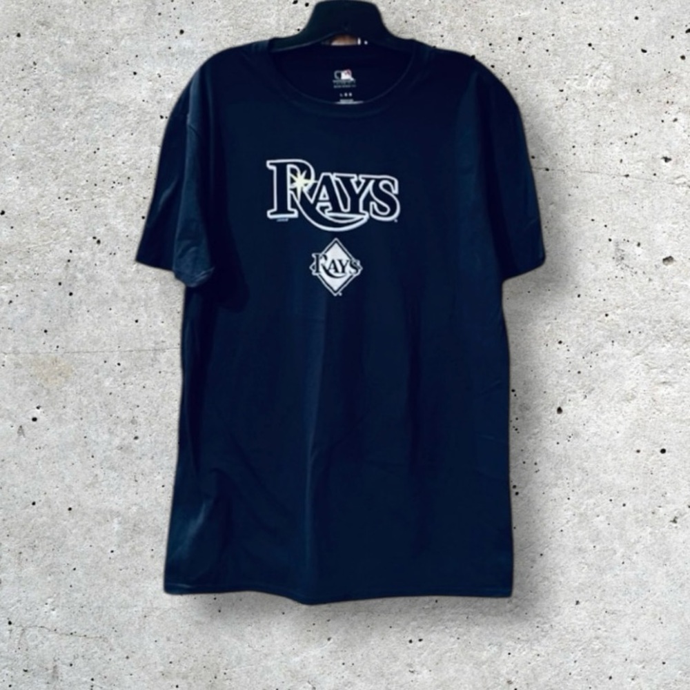 NWT MLB Fanatics Men’s Tampa Bay Rays Wordmark Tee Shirt